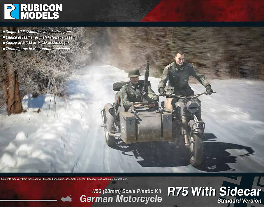 280051 - German Motorcycle R75 with Sidecar - ETO