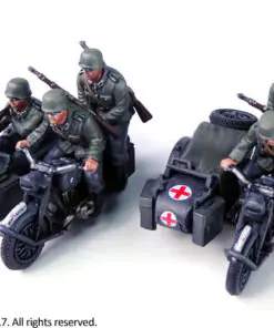 Alternative view of 280051 - German Motorcycle R75 with Sidecar - ETO