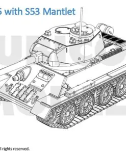 Alternative view of 280021 - T-34/85 - Mid & Late War