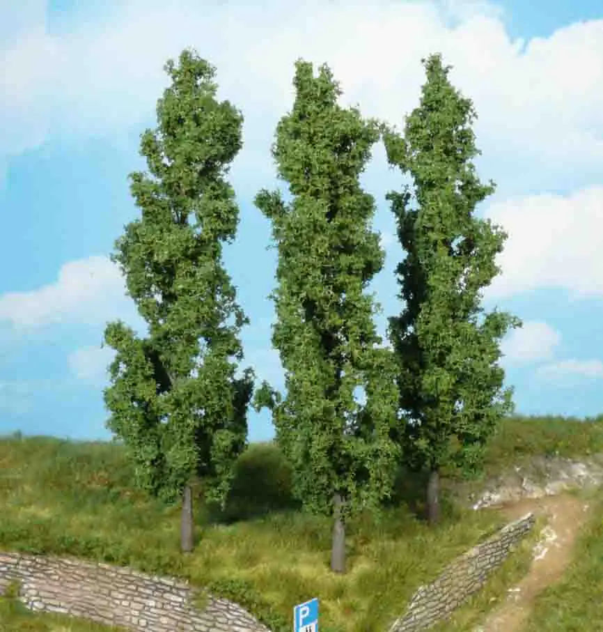 Heki 1918 3x Poplar tree 18cm