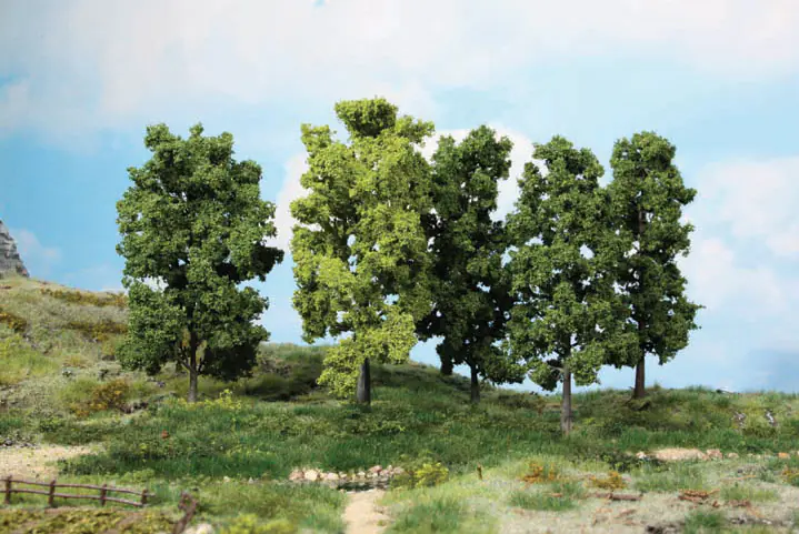 Heki 1990 5x Deciduous tree 18cm