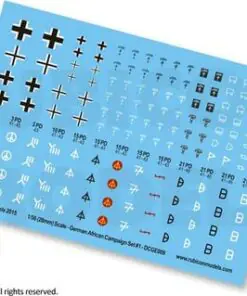 130011 - German African Campaign Set 1 Decal Sheet