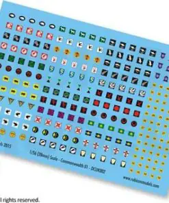 130016 - Commonwealth Generic Set 1 Decal Sheet