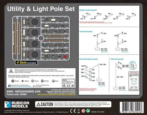 283004 - Utility & Light Pole Set - Image 2