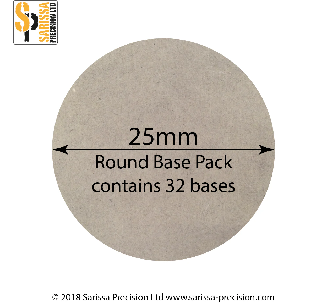 Round bases 25mm pack - Image 2