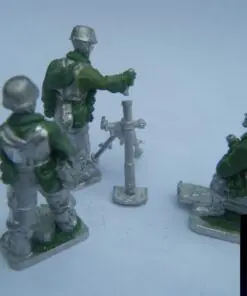 Alternative view of M40FJ-SUP-03 Fallschirmjäger 81mm mortar team firing