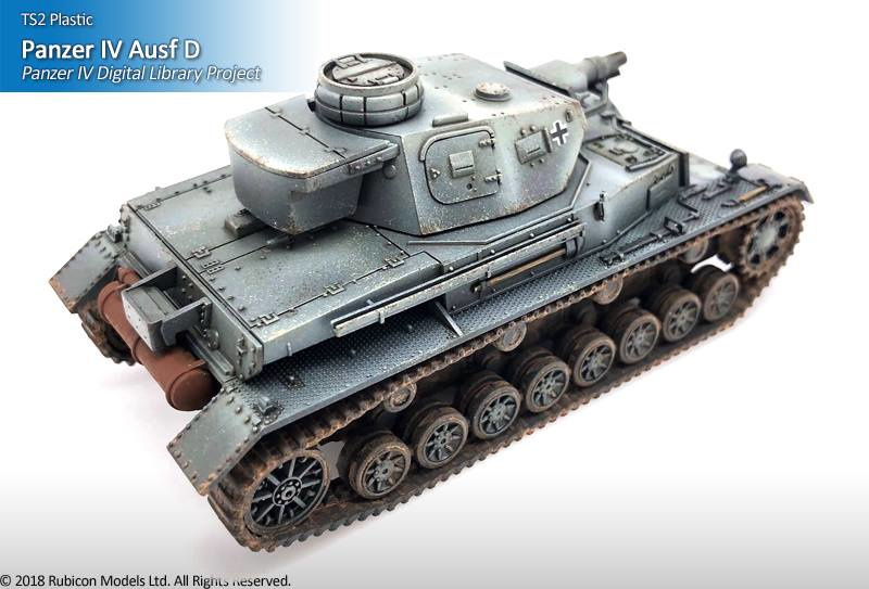 1/56 Maßstab 28mm Panzer IV Ausf D /E Kriegsspiel Rubicon RU-280076 