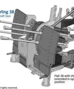 280073 - 2cm Flakvierling 38 with SdAh 51/52 Trailer & Crew - Image 4