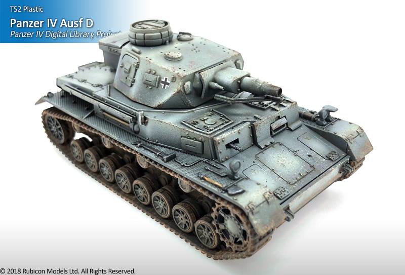 1/56 Maßstab 28mm Kriegsspiel Rubicon RU-280076 Panzer IV Ausf D /E 