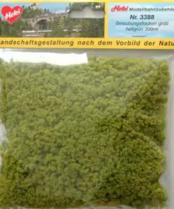 Alternative view of Heki 3388 foliage flock coarse light green