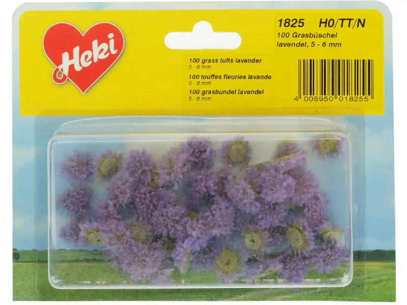 Heki 1825 grass tufts lavender 5-6 mm / 100 pc - Image 2