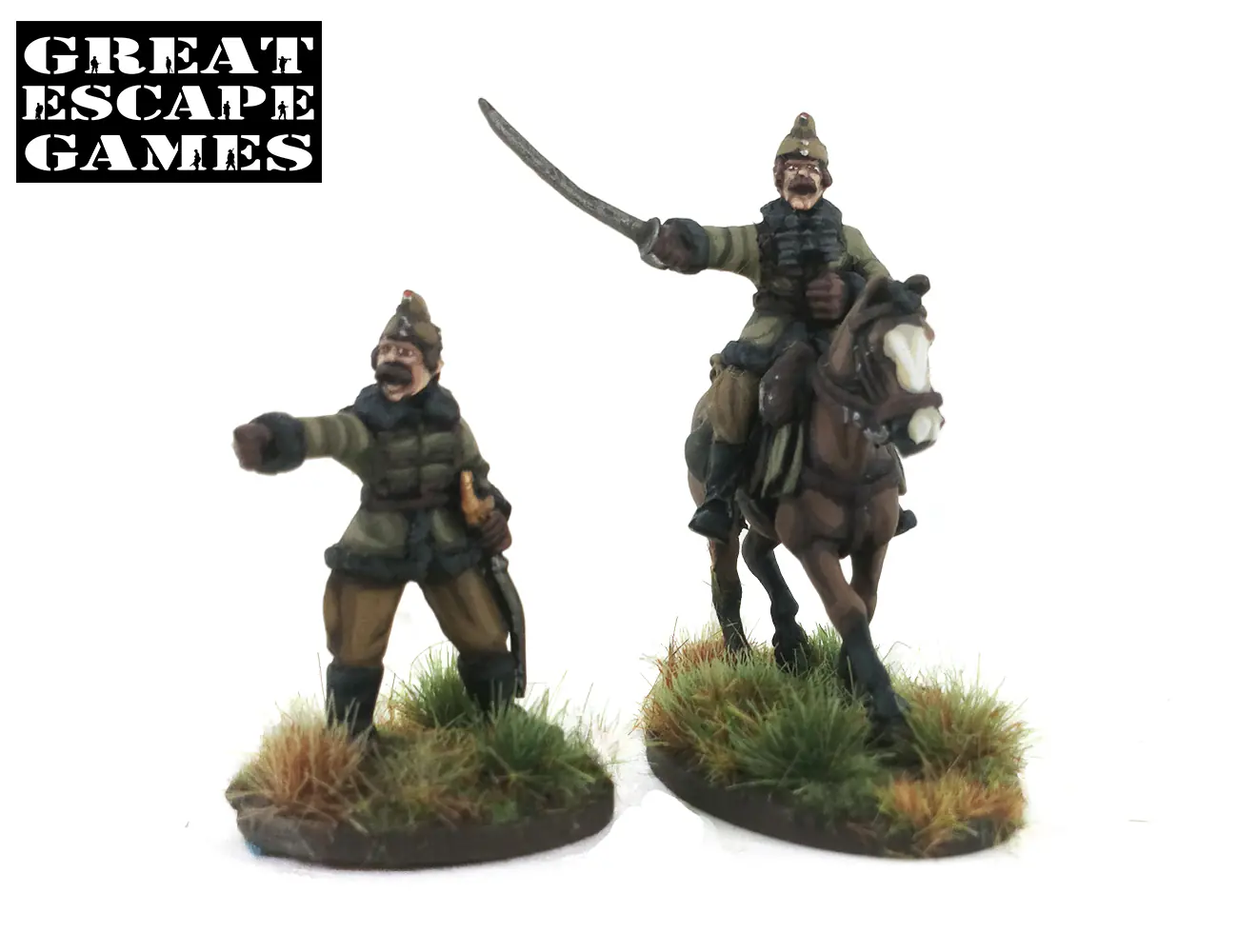 HUN202 - Hungarian Mounted Huszár Officer Mounted and on Foot