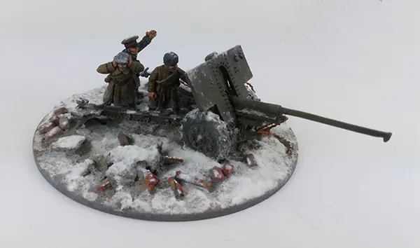 SOV109 - Soviet 76mm M1936 (F22) Anti-tank Gun – Winter Uniform - Image 3