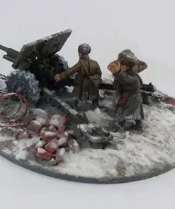 Alternative view of SOV109 - Soviet 76mm M1936 (F22) Anti-tank Gun – Winter Uniform