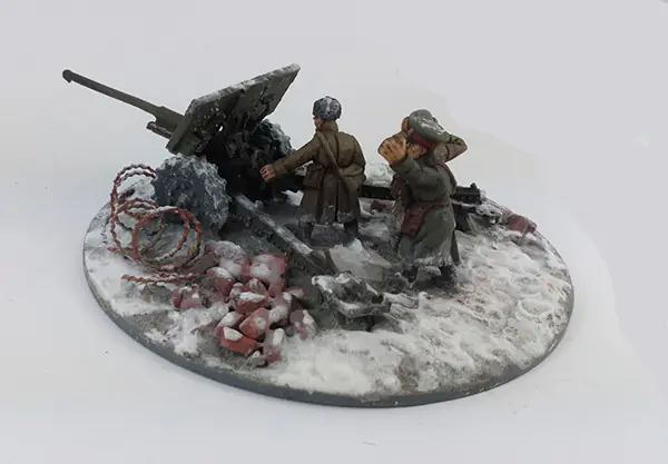 SOV109 - Soviet 76mm M1936 (F22) Anti-tank Gun – Winter Uniform - Image 2