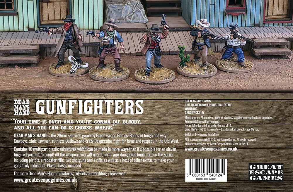 DMHP001 Dead Man's Hand Gunfighters Plastic Boxed Set - Image 4
