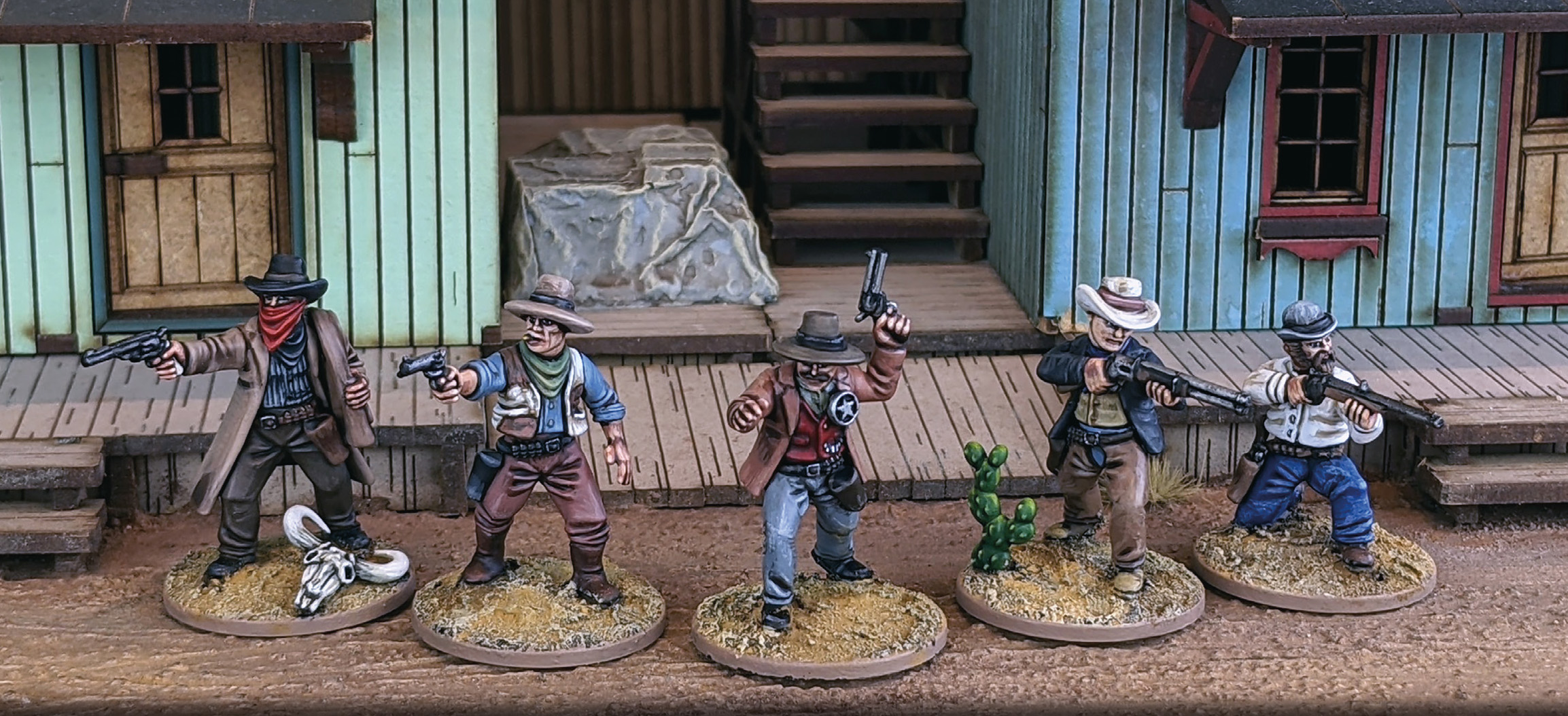 DMHP001 Dead Man's Hand Gunfighters Plastic Boxed Set - Image 6