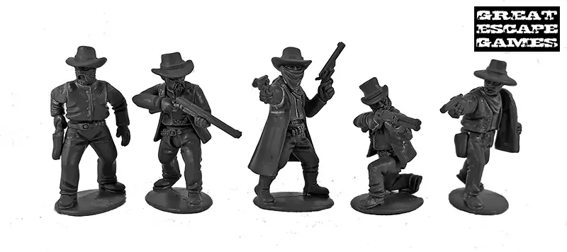 DMHP001 Dead Man's Hand Gunfighters Plastic Boxed Set - Image 5