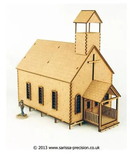 Old West - Church/Schoolhouse 28mm D024