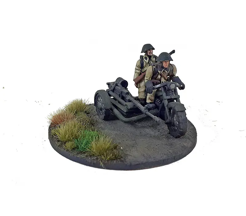 DAN206 - Danish Tank Destroyer Motorcycle & Sidecar Madsen 20mm