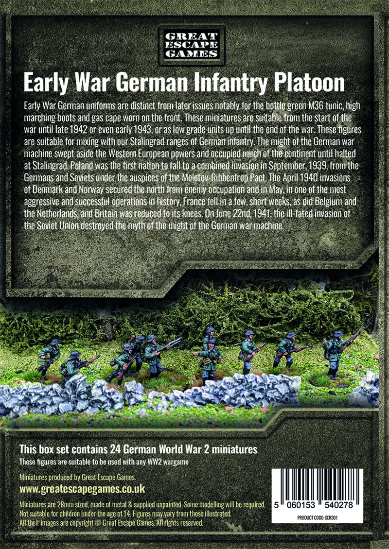 GER301 - Early War German Platoon - Summer Uniform GER302/303/304 - Image 2