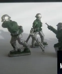 M40SS-SUP-02 Early War SS 81mm mortar team firing