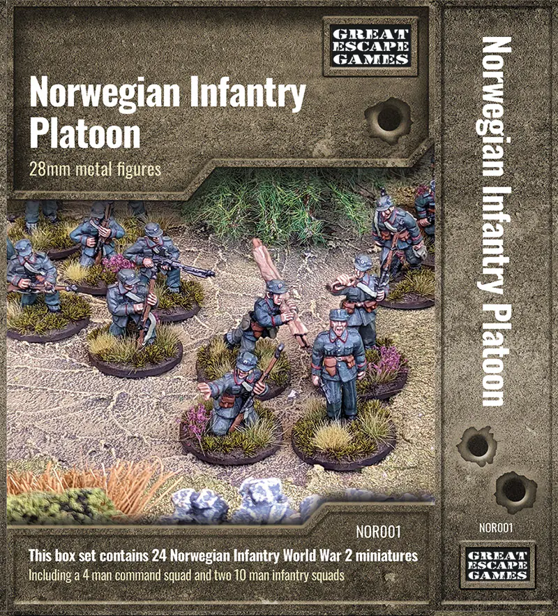 NOR001 Norwegian Infantry Platoon (Great Escape Games) Summer Uniform NOR002/003/004