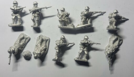 KNIL-INF-12 KNIL Squad 12 Native Madsen prone (helmet)