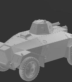 Alternative view of KNIL-VEH-03 Alvis Straussler armoured car