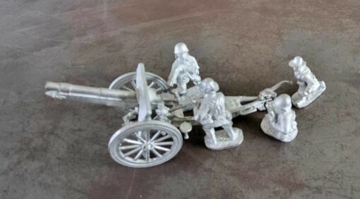 KNIL-ART-03 75mm Krupp Howitzer firing