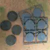 50mm Diameter Paved Effect Bases (8)