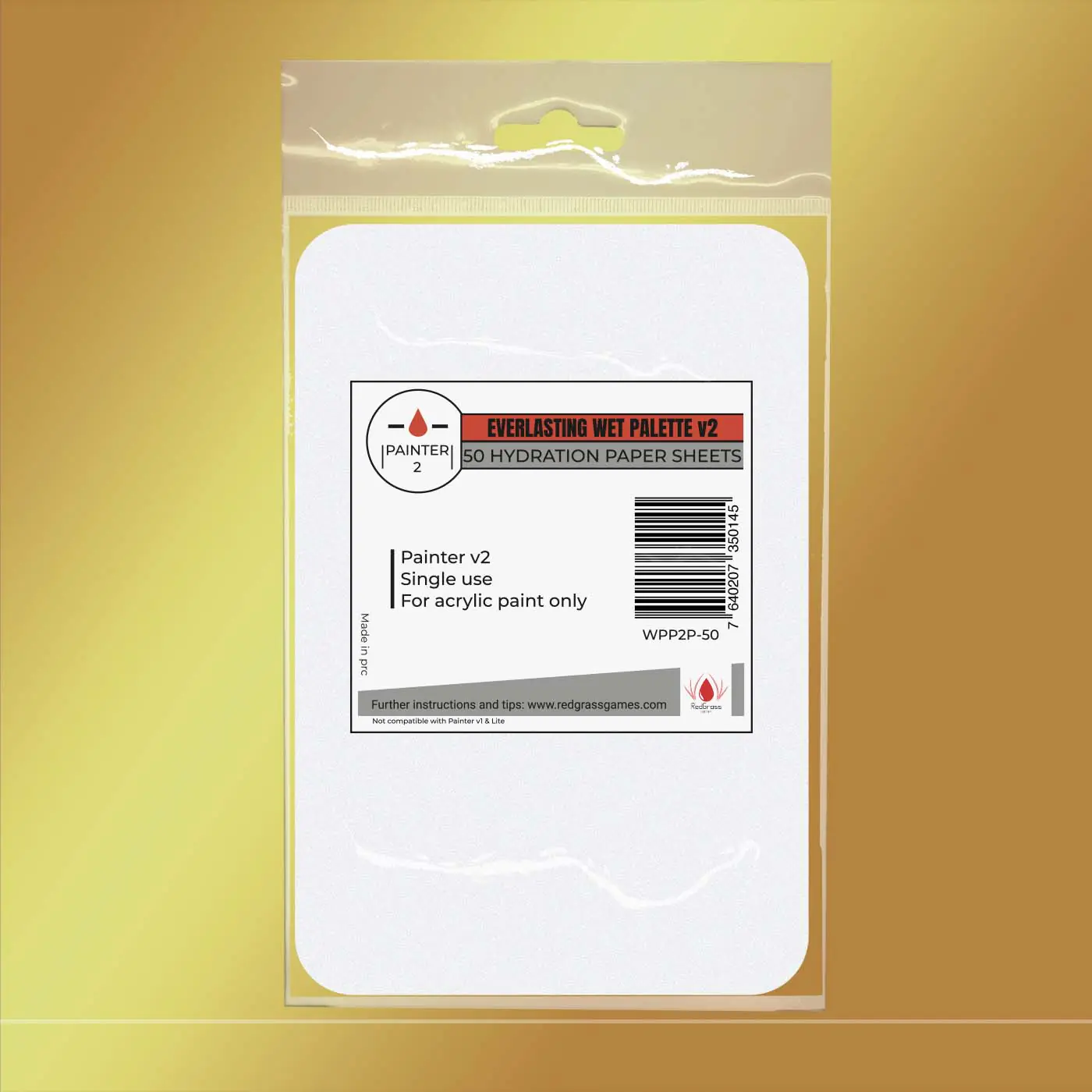 WPP2P-50 50x Hydration Paper Sheets for Painter v2