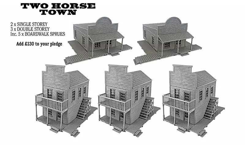 Redux - Two-Horse Town Double & Single Storey Building Bundle (Released April 20th, 2024)