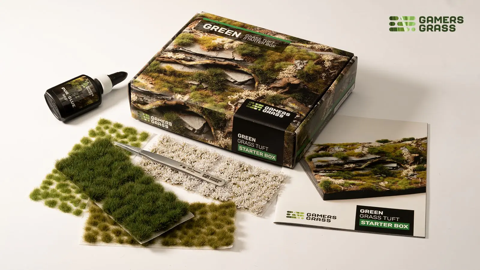 GGSB-GRE - Green Grass Tuft Starter Box