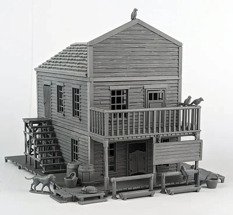 Dead Man's Hand - Aces & Eights Saloon (Two Storey Plastic Building) - Image 3