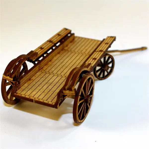 28-CAW-301 Ox/Flat Bed Wagon (4Ground)