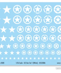 130055 - US Star Decal Set 1 (White US Star)