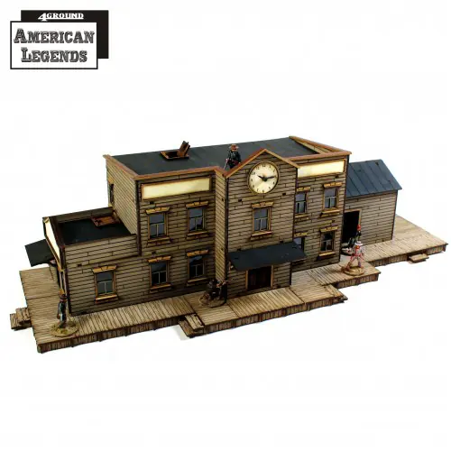 28S-DMH-123 Dead Man's Hand Pre-painted Railroad Station