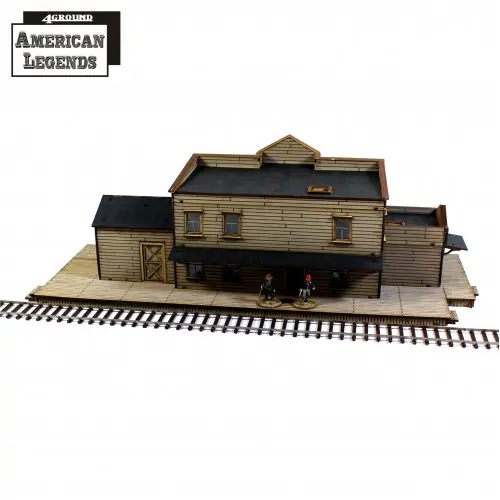 28S-DMH-123 Dead Man's Hand Pre-painted Railroad Station - Image 2