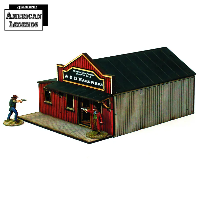28S-DMH-120 Dead Man's Hand Pre-painted Hardware Store (4Ground)