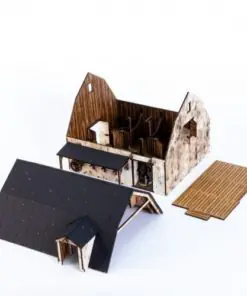 Alternative view of 28S-DMH-136 Dead Man's Hand Pre-painted Lime White Stables