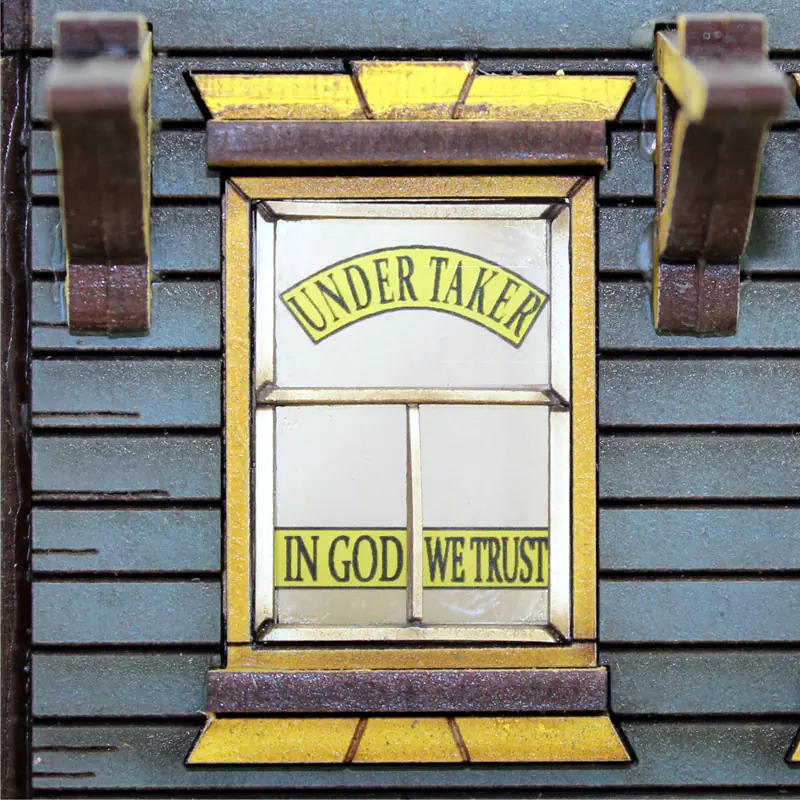28S-DMH-109 Dead Man's Hand Pre-painted Undertaker's Building - Image 3