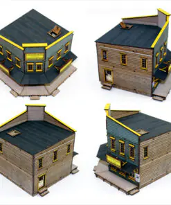 28S-DMH-109 Dead Man's Hand Pre-painted Undertaker's Building - Image 5
