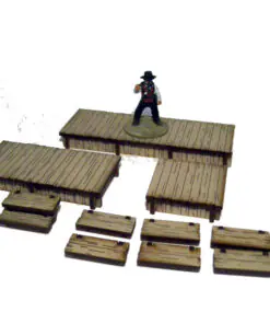 28S-DMH-A02 Dead Man's Hand Pre-painted Boardwalks