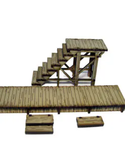 Alternative view of 28S-DMH-A03 Dead Man's Hand Pre-painted Stairs & Boardwalk