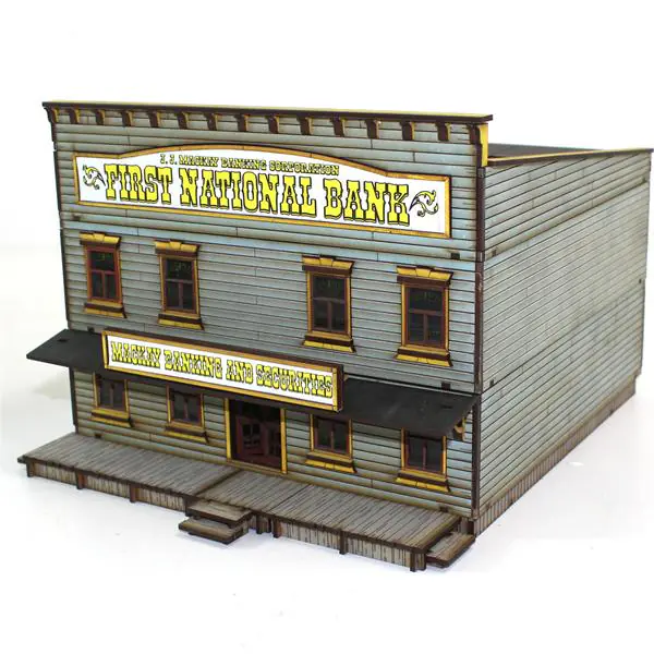 28S-DMH-115 Dead Man's Hand Pre-painted First National Bank