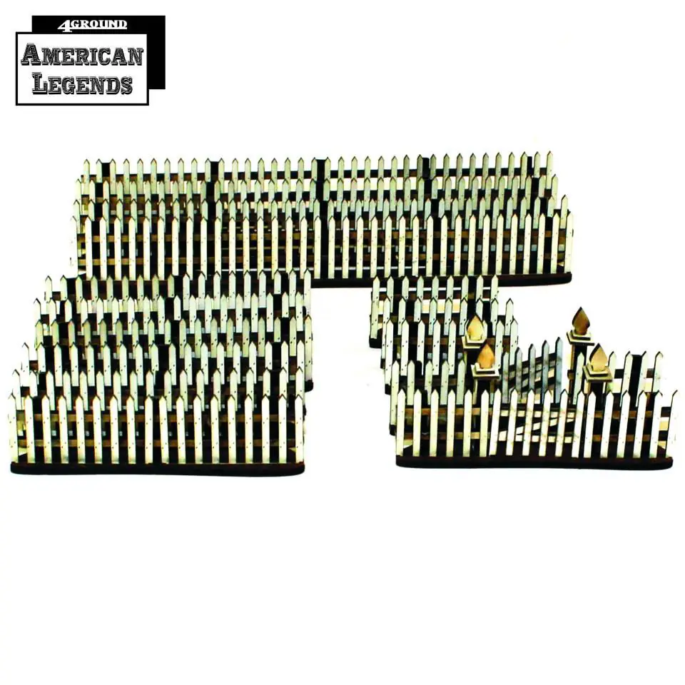 28S-DMH-A12 Pre-painted White Picket Fences (4Ground)
