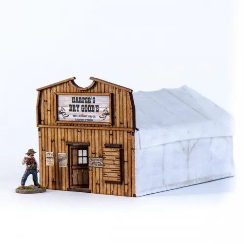 28S-DMH-135 Dead Man's Hand Pre-painted Camp Town Harper's Dry Goods - Image 5