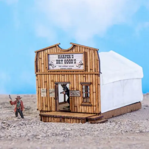28S-DMH-135 Dead Man's Hand Pre-painted Camp Town Harper's Dry Goods - Image 4