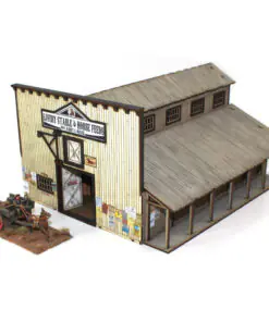 28S-DMH-114 Dead Man's Hand Pre-painted Miller's Livery Stable